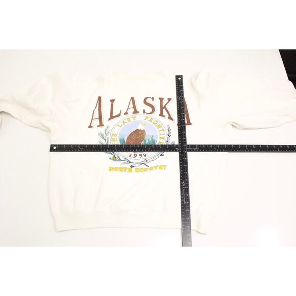 Vintage Alaska The Last Frontier Bald Eagle Sweatshirt Medium - Picture 9 of 11